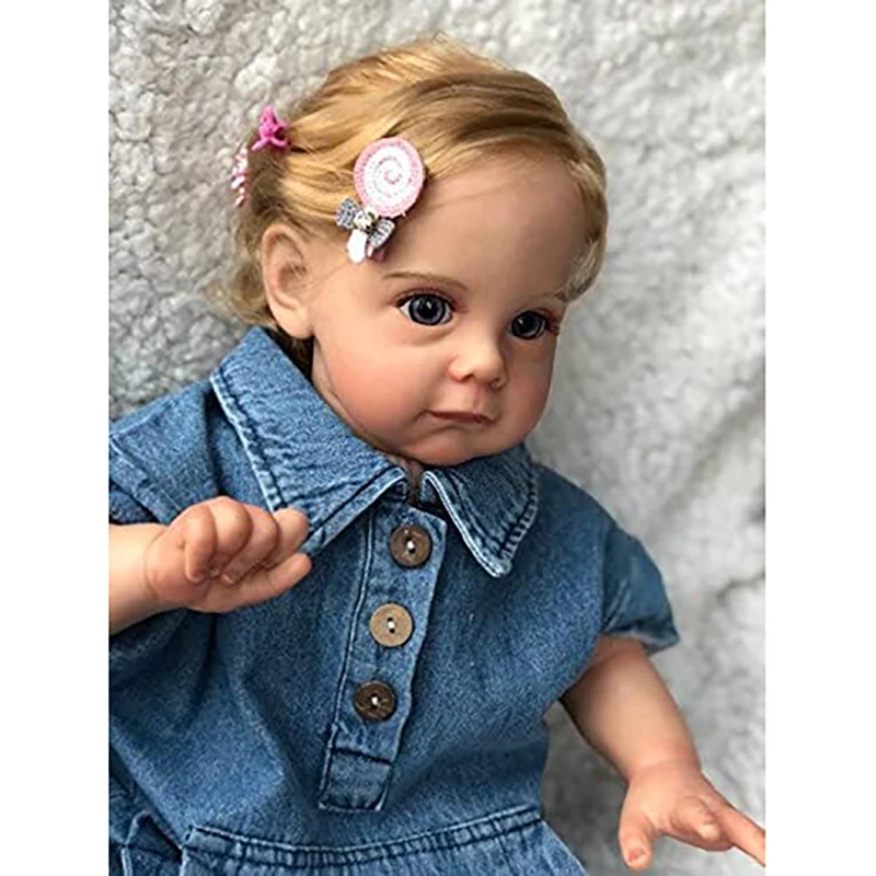 60Cm Maggi Reborn Dolls Realistico Reborn Toddler Girl Doll Soft Silicone Vita Reale Neonata Con Capelli Lunghi Giocattoli Per Bambini Regali