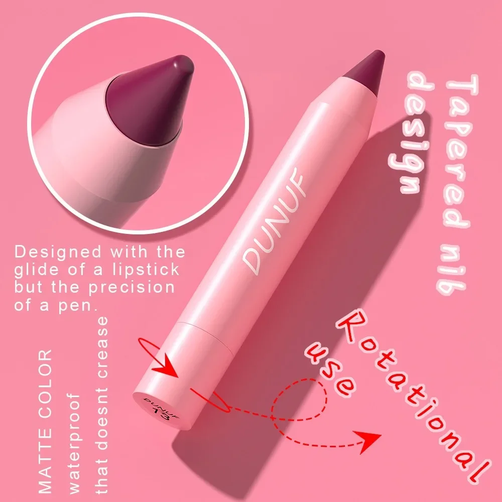 Nude Brown Lip Liner Pencil 18 Color Red Contour Tint Labial Makeup Waterproof Matte Lipstick Crayon Pen Lip Contouring Cosmetic 4