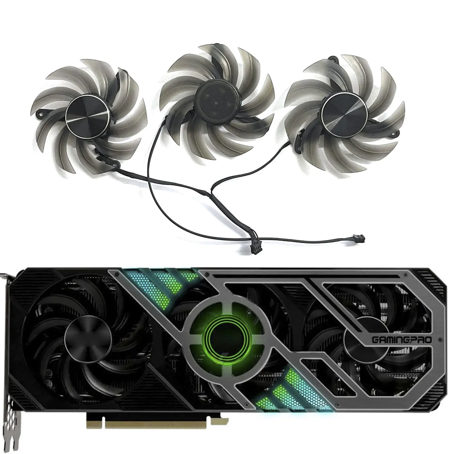 

FD8015U12D Cooling Fan For Palit GeForce RTX 3060 Ti 3070 3070Ti 3080 3080Ti 3090 Gamingpro OC Graphics Card Cooler