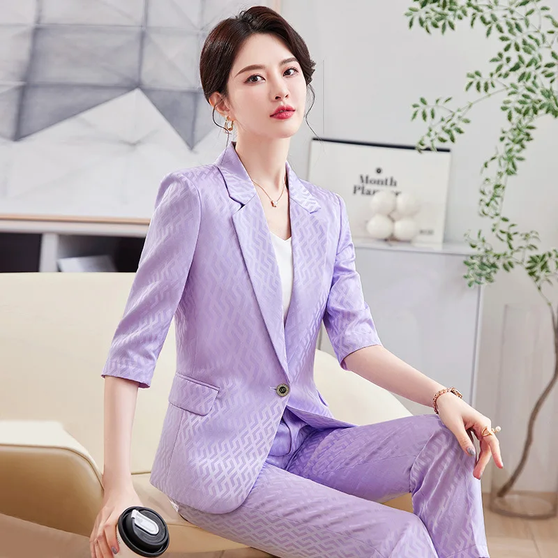 

Business Wear Women's Spring and Summer New Korean Style Figure Flattering for Interviews Formal Wear Goddess Temperament White