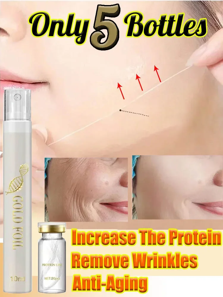 Protein Thread Lifting Kit Face Lift Firming Absorbable Anti-Aging Facial Serum Collagen Wrinkle Remove Skin Care Essence