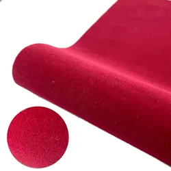 Multicolor Self - Adhesive Velvet Flock Liner for Jewelry Drawers and Crafts (Dark Red)