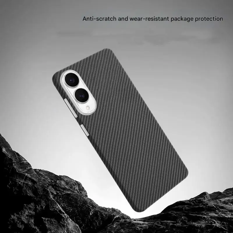 Elite Aramid Fiber Kevlar Carbon MagSafe Ultra-Thin Premium Fabric Cover - Hard Black Matte Finish