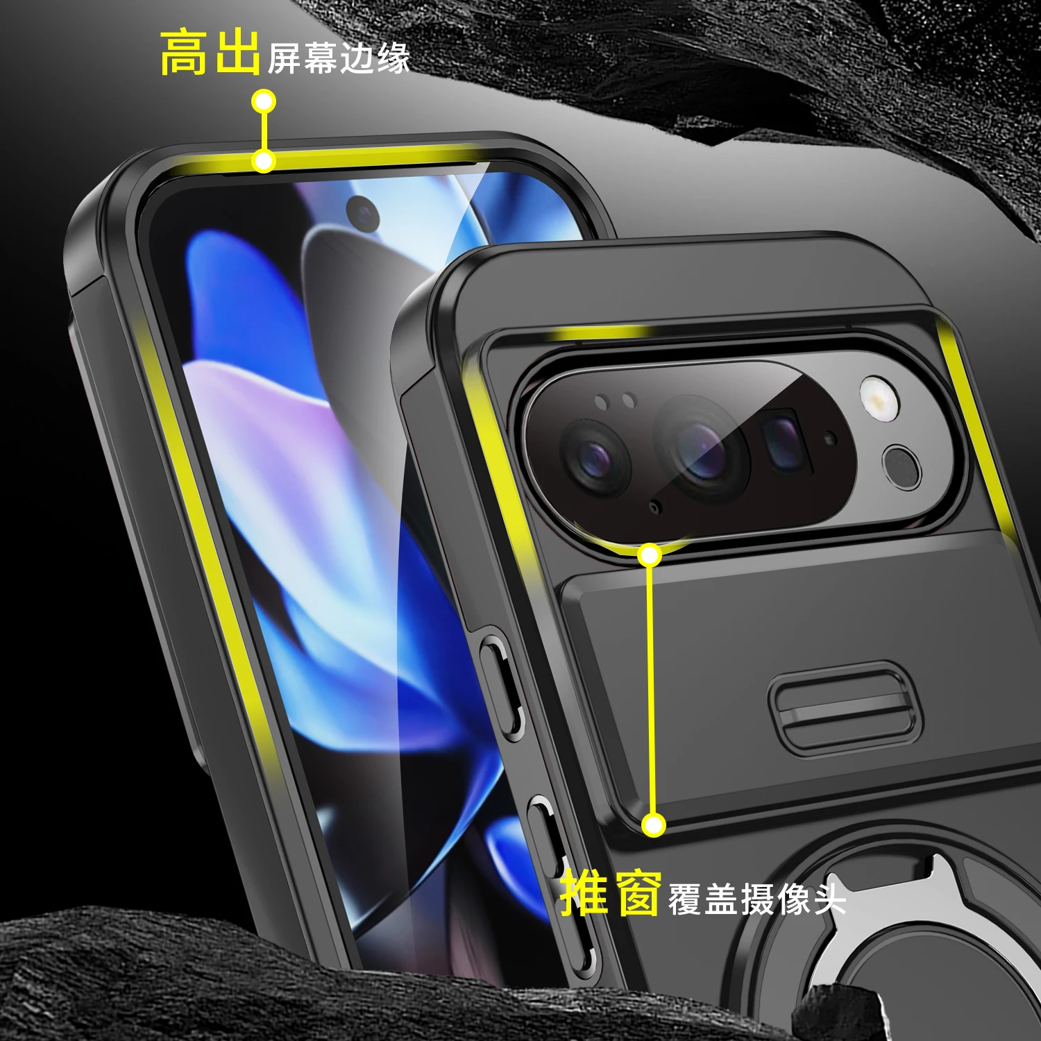 Durable Hard Bag Case with Camera Lens Protection