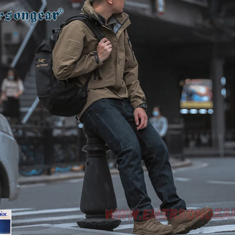 Emersongear Tactical Assault Suit Jacket Blue Lable Brambles Combat Coat Set Warmth Windproof Outdoor Cycling Hiking Camping