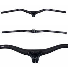 

Carbon Fibre XC World Cup level integrated Bicycle Handlebar MTB Bike Handlebar Angle -8 -17 -25 Degrees Rise Bar