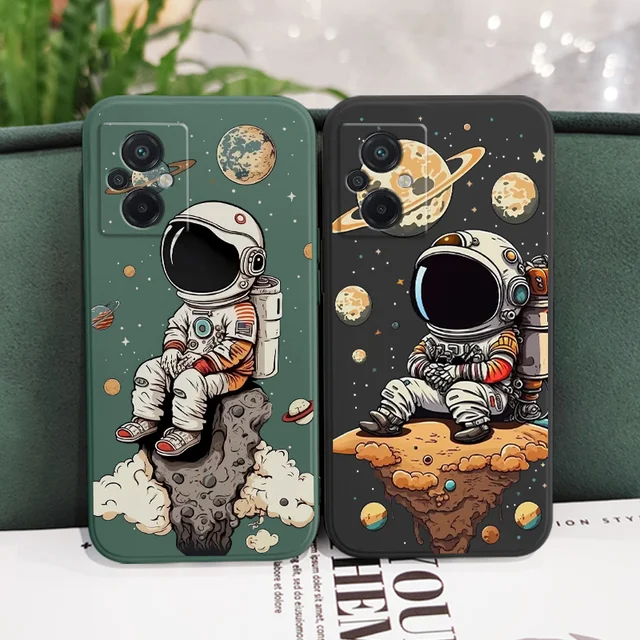 جراب هاتف سيليكون زحل لطيف للأطفال ، غطاء لهاتف xناومي بوكو M6 X6 F6 M5 M5S F5 X5 F4 X4 M4 F3 X3 F2 Pro X2 C40 4G 5G GT NFC