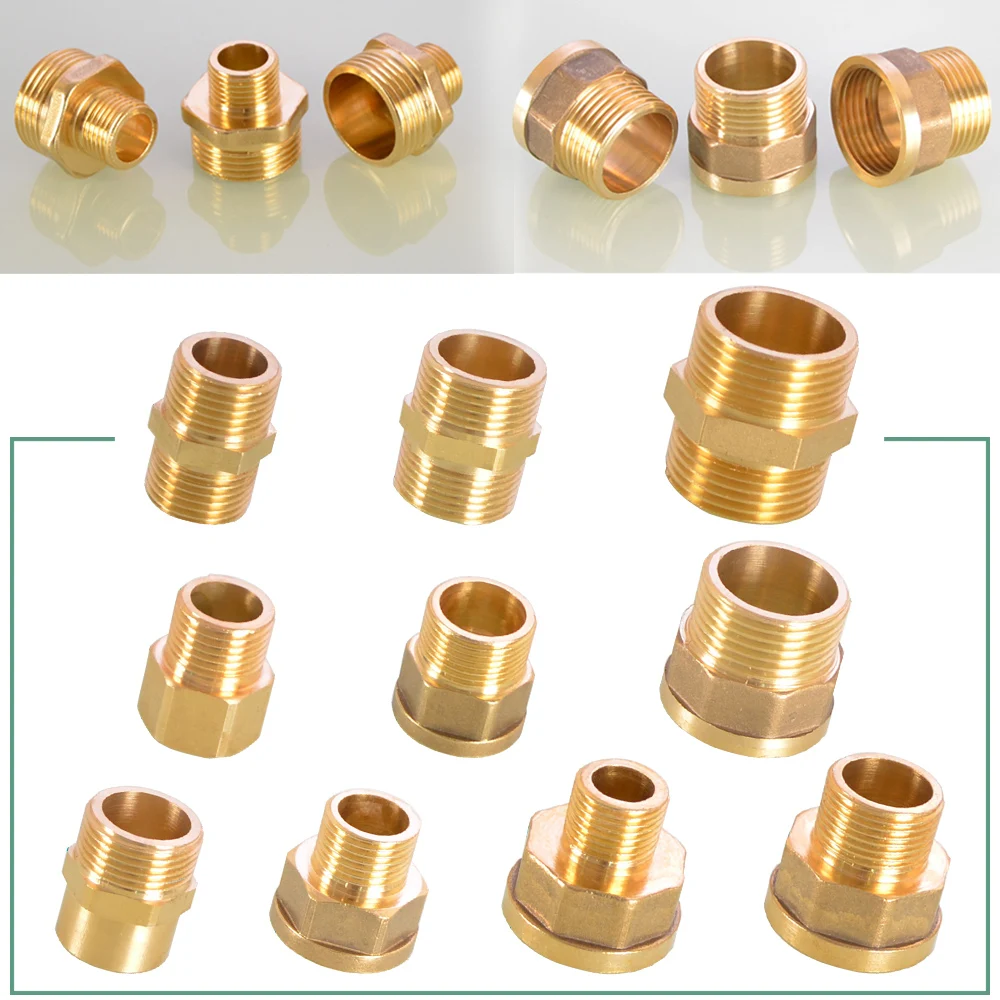 1PCS 1 2 3 4 1 Female Male Thread Through Brass Copper Adapter Connect 1pcs-1-2-3-4-1-female-male-thread-through-brass-copper-adapter-connect