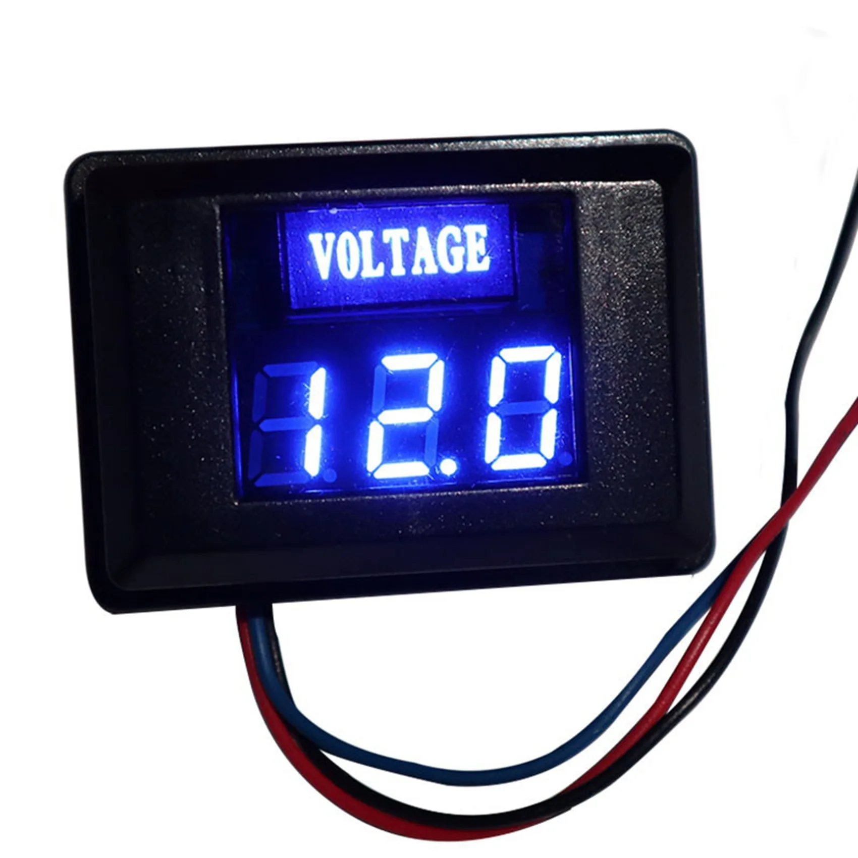 

Automobile Battery Voltmeter DC LED Digital Display 12V Voltmeter Detector Blue Light for Motorcycle, RV and