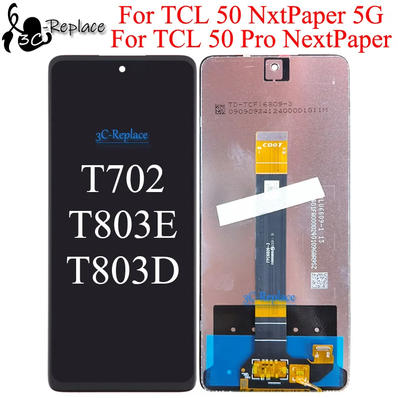 Black6.8InchForTCL50ProNextPaperT803ET803DTCL50NxtPaper5GT702LCDDIsplayTouchScreenDigitizerAssemblyReplace-AliExpress509