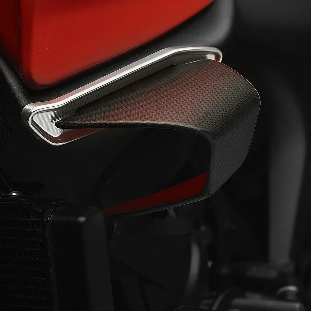 

Motorcycle Carbon Fiber Air Deflector Wing Kit For Ducati Monster 950 MONSTER 937 SP Plus Front Fairing Aerodynamic Winglets