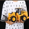 Huina 662 RC Bulldozer Truck 11CH Alloy Bucket Truck 2.4Ghz Remote Controlled Car Engineering Loading  Car Toy Gift For Boys 2