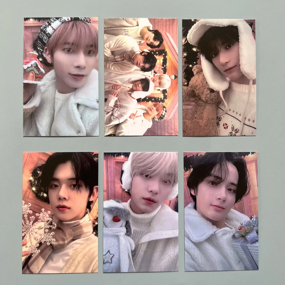 

KPOP Soobin TaeHyun YeonJun Selfie Paper Card Double-sided LOMO Cards BeomGyu HUENINGKAI Photocard Postcard Fans Collection G99