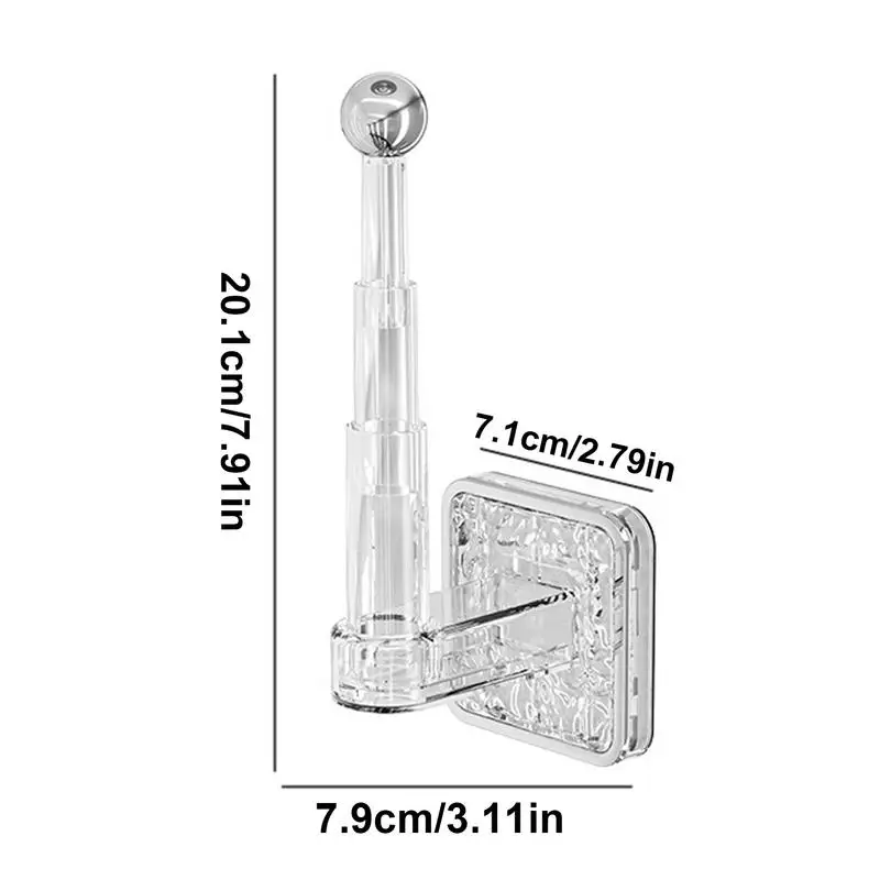 Wall Mounted Towel Hook Retractable Coat Towel Rack Toilet Paper Holder Hanger Multi-Purpose Jacket L-Shaped Telescopic Design
