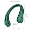 1pc Rechargeable Portable Neck Fan - Bladeless Personal Fan For Outdoor Sports - Hands-Free Cooling Solution 3