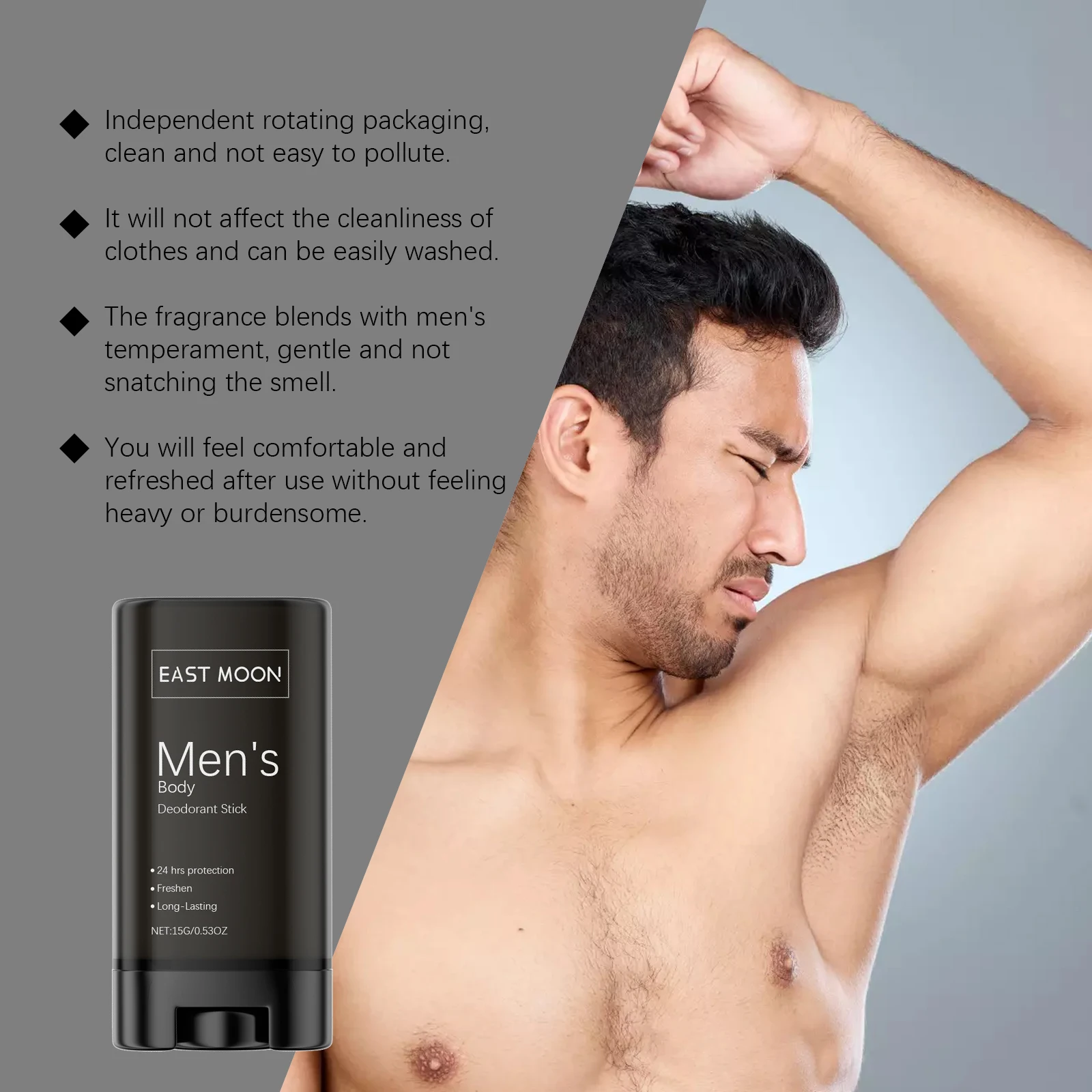 Men's Long-lasting Deodorant Stick With Fresh Scent For Underarms_voghion.com