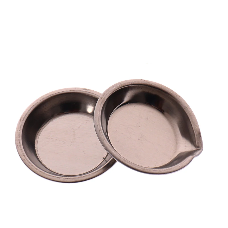6Pcs Makeup Palette Stainless Steel Small Round Watercolours Paint Mixing Tray For Artist paint tray,color palette,watercolor palette