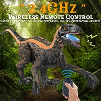 Remote Control Dinosaur Toys Kids RC Electric Walking Jurassic Dinosaur Simulation Velociraptor Toy With LED Light And Roaring 1