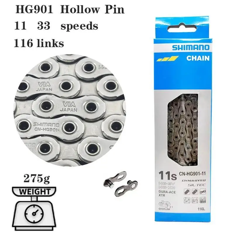 SHIMANO CN-HG601 11-FACH Cadena 116 Eslabones (Enlace Rápido Bloqueo