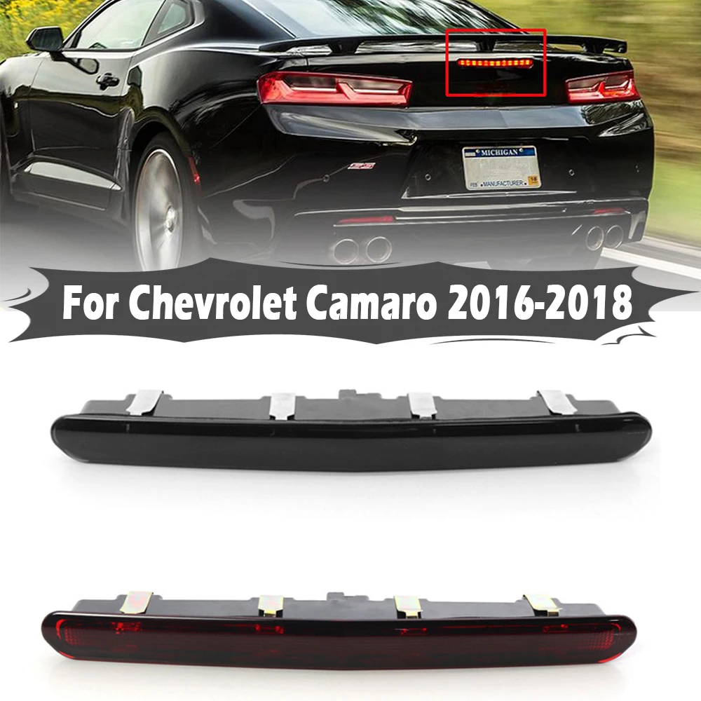 

Smoked Red LED Red LED3rd Rear Brake Light Stop Lamp High Mount Tail Light For Chevrolet Camaro 2016 2017 2018