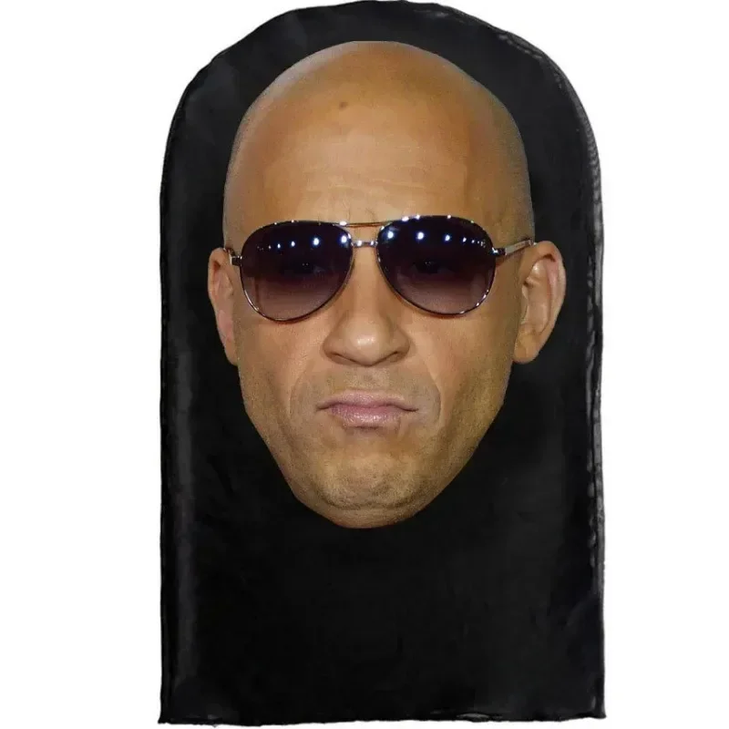 Cosplay headwear Hip Hop Fashion Hood Hat 3D Printed Kanye Mask Elastic Mesh Halloween Decor Full Face Mask Unisex