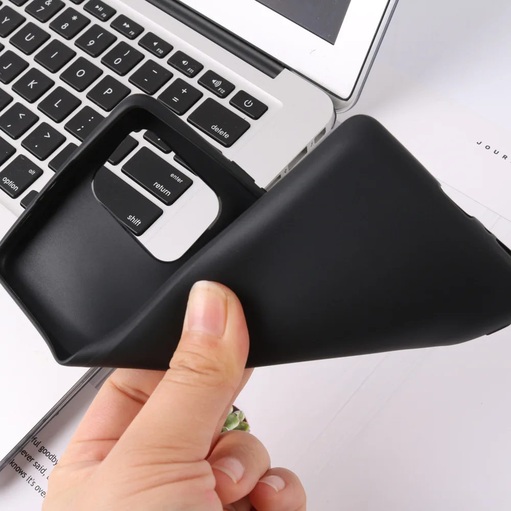 Matte Silicone Soft Candy Color Phone Case - Universal Back Cover