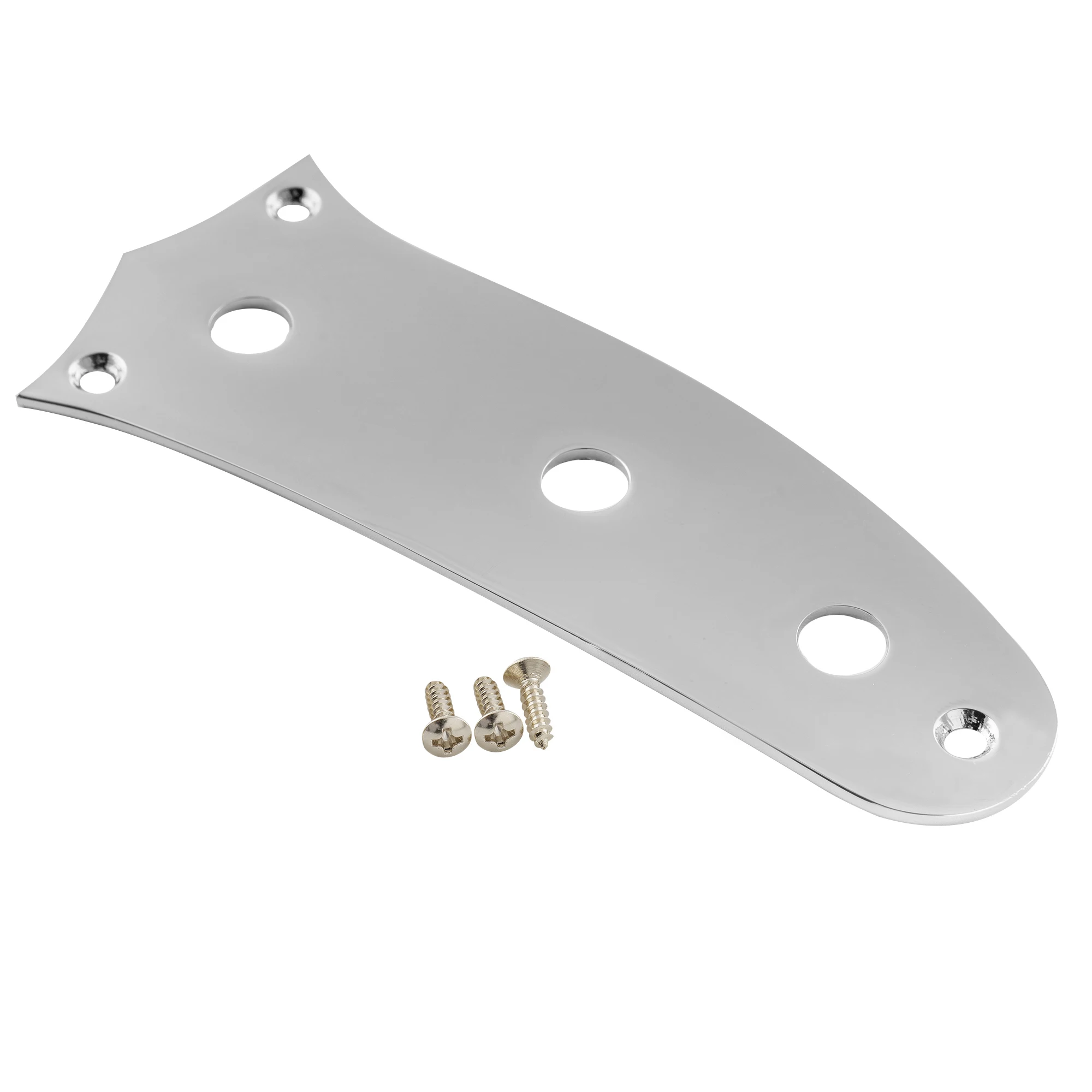 Music lily Pro Steel 3-Loch-Gitarren-Steuerplatte für E-Gitarre im Mustang-Stil – Detail 6