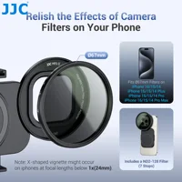 JJC 67mm ND2-128 Variable ND Filter Magnetic Lens Filter Adapter Kit For iPhone 16 15 14 Pro Max Plus Vlogging Video Recording 2