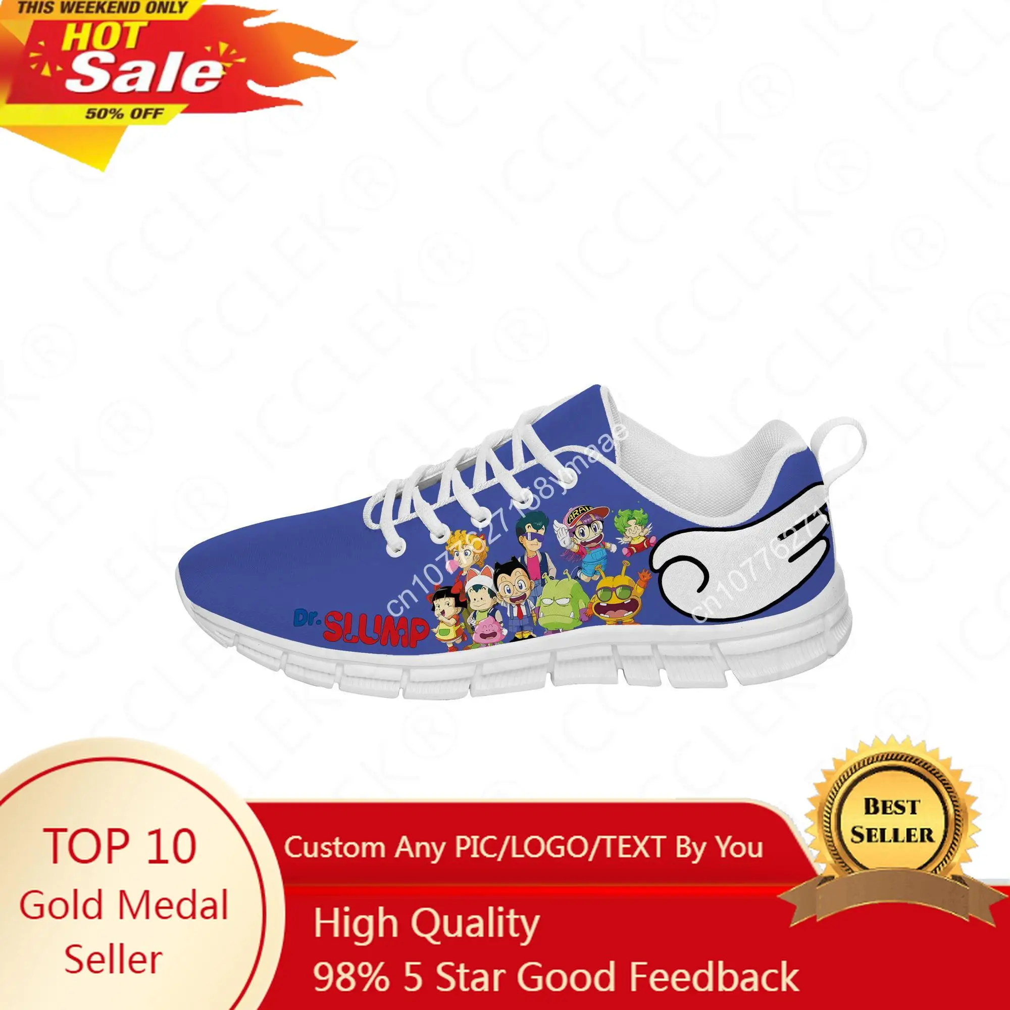 

Japan Anime Manga Cartoon Arale Dr Slump Sneakers Shoes Mens Womens Teenager Casual White Shoes Canvas 3D Print Cosplay Shoe