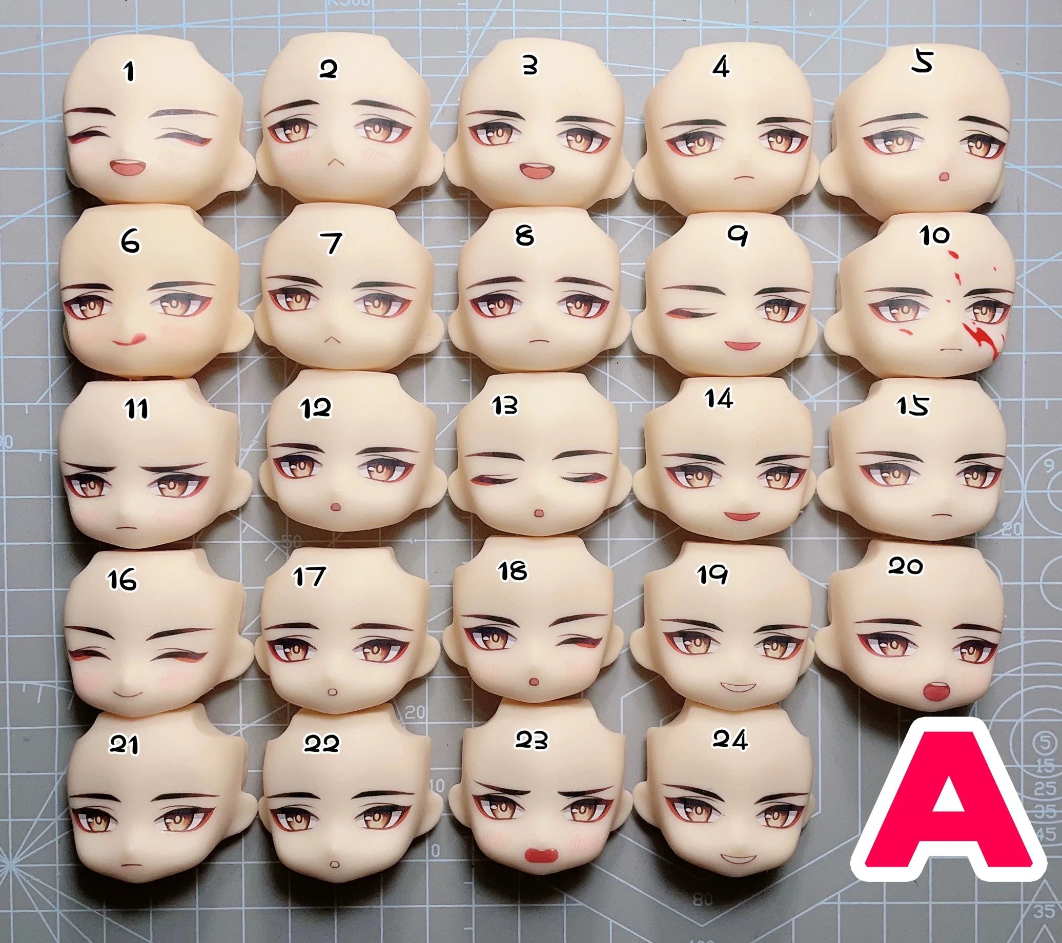 Genshin Impact Ob11 Face Zhongli Albedo Ayato Kaveh Heizou Kazuha YMY GSC Handmade Faceplates Water Sticker Face Doll Accessorie 10cm genshin impact xiao klee albedo ganyu tartaglia zhong li plush pendant toy doll mini keychain backpack accessorie for gift