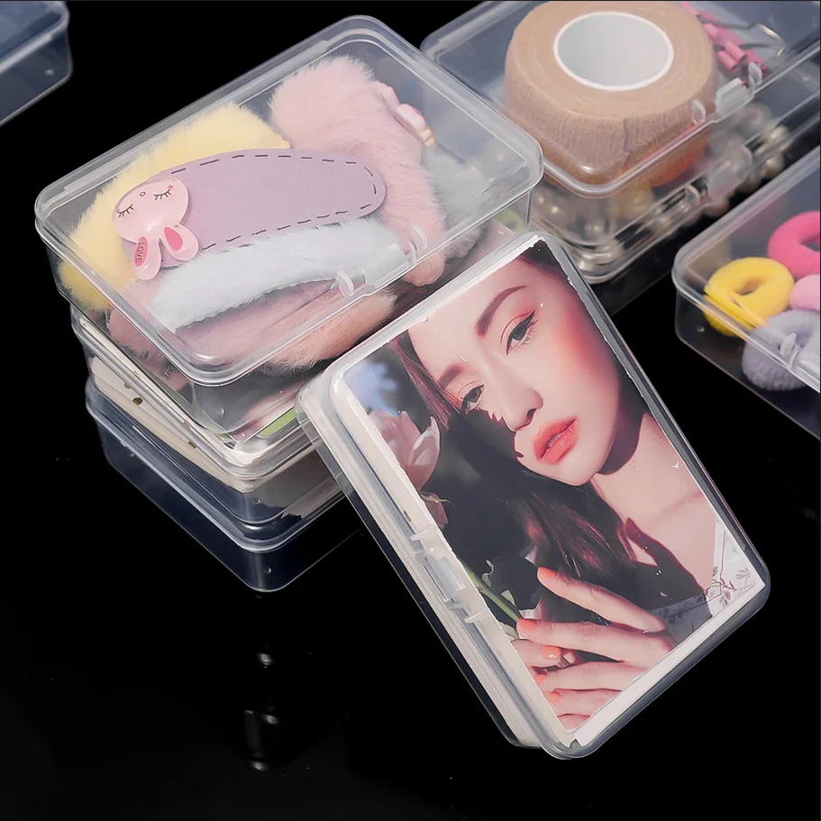 3/10PCS Transparent Plastic Storage Box, Poker Card Storage Box, Game Card Box, Card Storage Box, Stackable, Desktop Storage Box