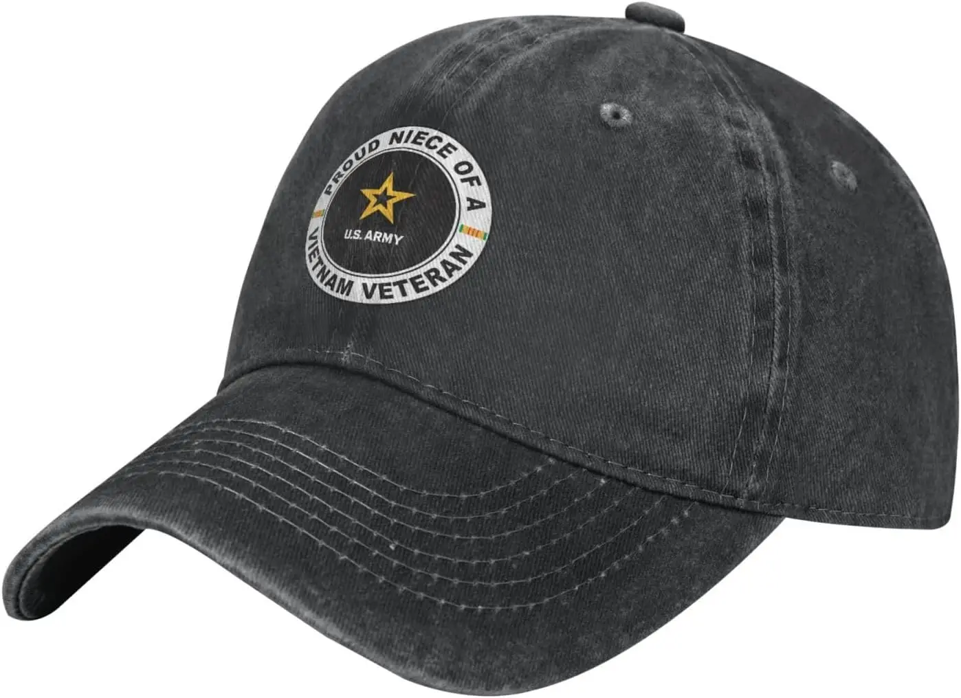 

us Army Proud Niece of a Vietnam Veteran Trucker Hat-Baseball Cap Washed Cotton Dad Hats Navy Military Caps