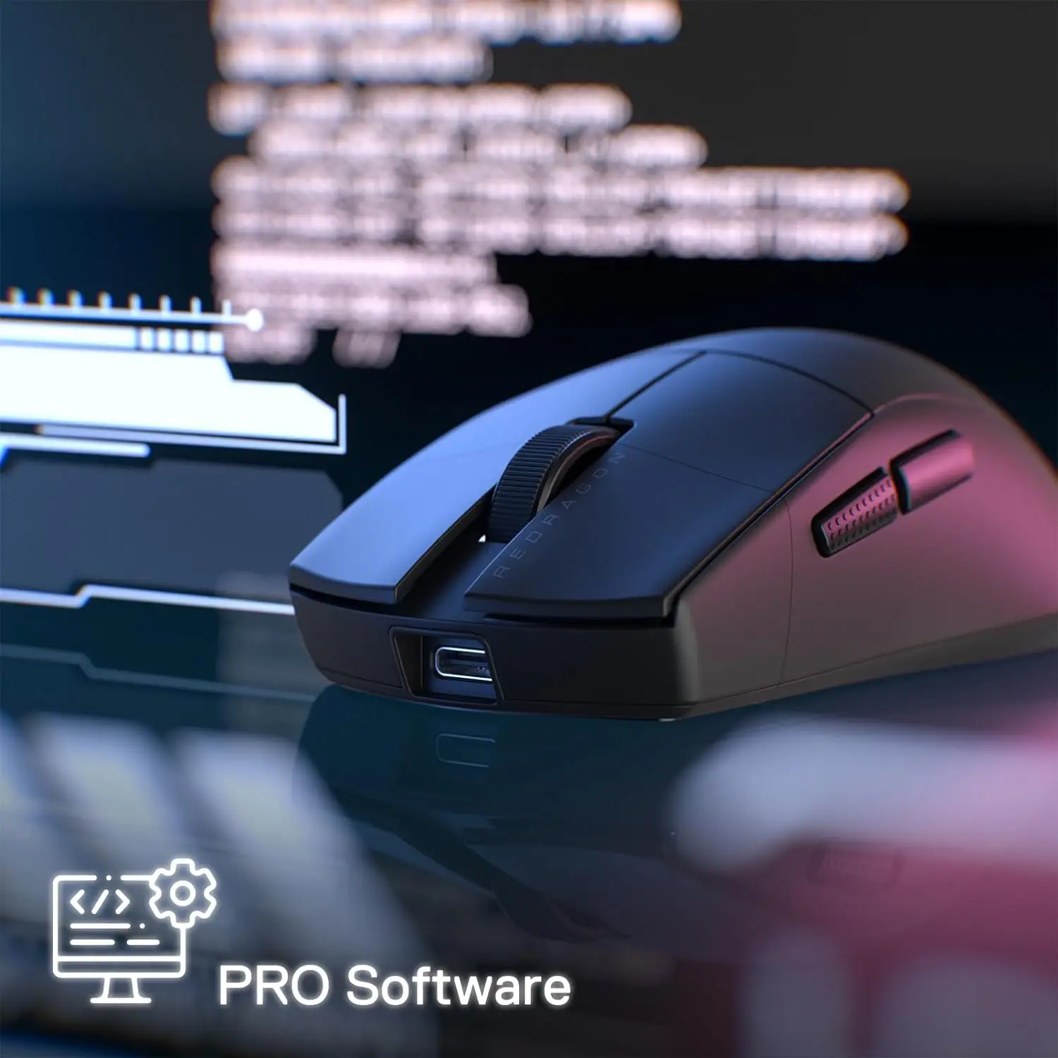 Redragon M916 PRO 3-Mode Wireless Gaming Mouse Hype-Speed 4K Polling Rate 49G Ultra-Light 26K DPI Gamer Mouse wireless mouse,gaming mouse,wireless gaming mouse