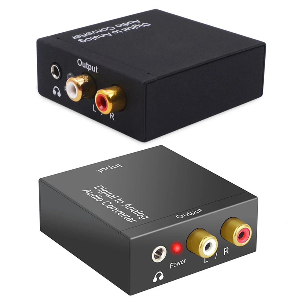 디지털-아날로그 오디오 변환기 디지털 동축 SPDIF-아날로그 RCA 3.5mm 잭 광-아날로그 L/R DAC 디코더
