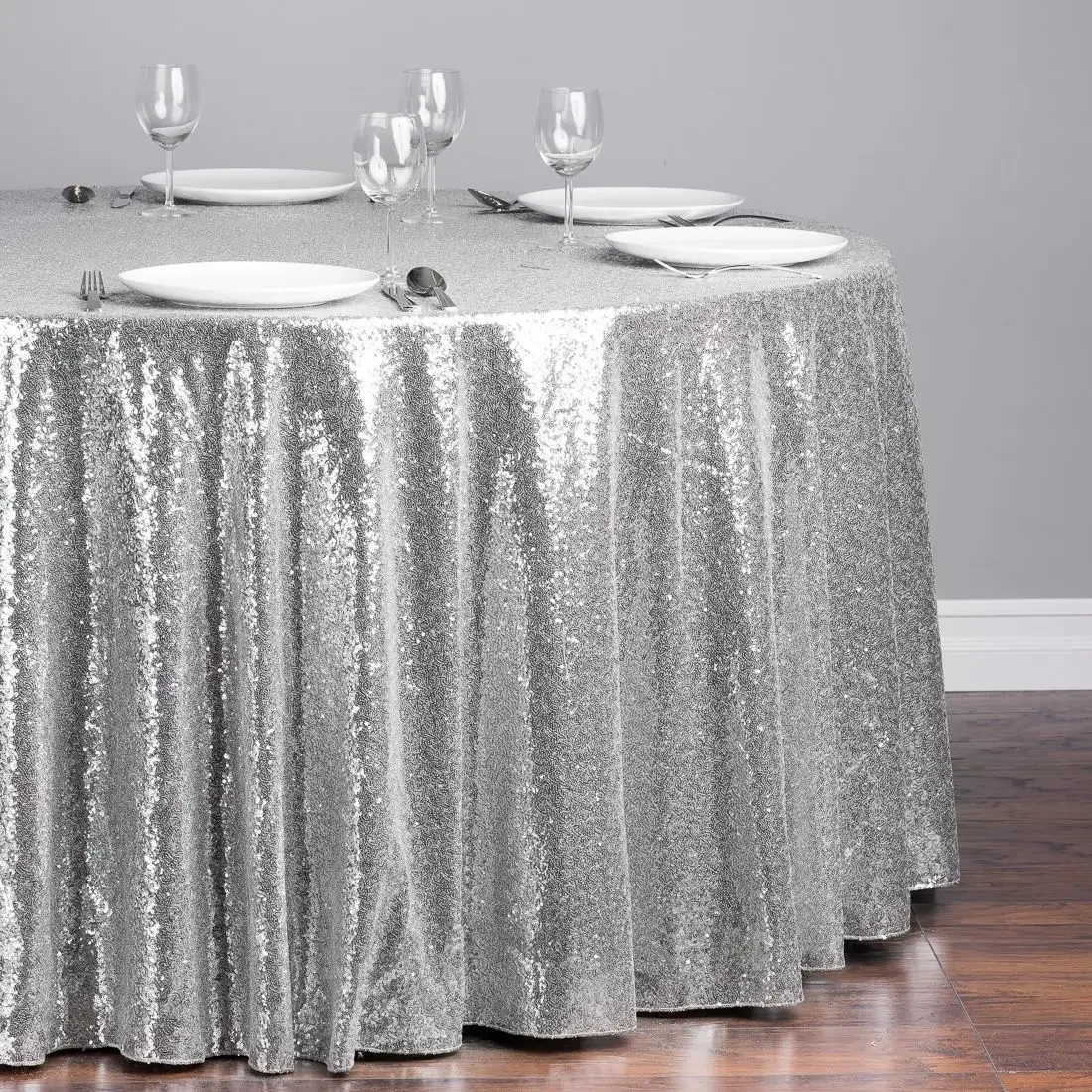 Sequin Table Cloth Rose Gold Silver Rectangular Glitter Tablecloth Wedding Party Hotel Banquet Home Dining Table Decoration