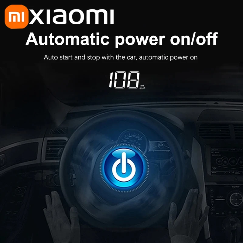 Xiaomi Car Speedometer HUD Head Up Display Digital Speed Meter Windshield Projector Vehicles Truck Auto Electronics Accessories - Image 3