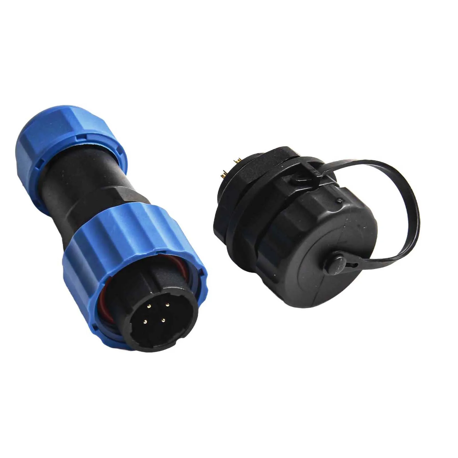 SP16 Waterproof Circular Socket Connector IP68 Rated with 2 to 9 Pins Essential for Low Frequency Applications