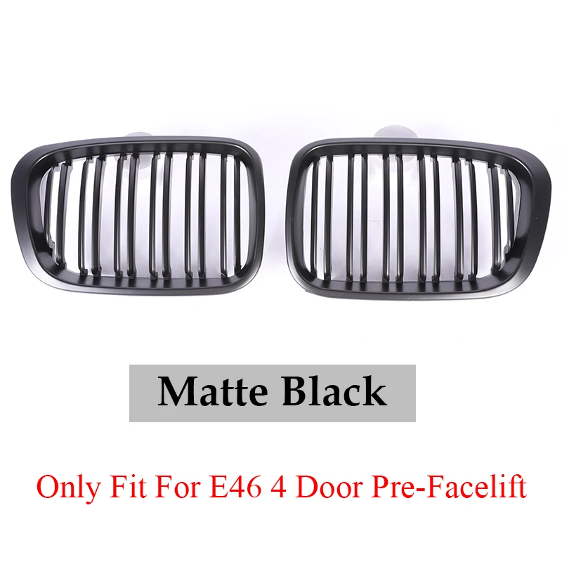 Glossy Matte Black Carbon M Color Grille Grill