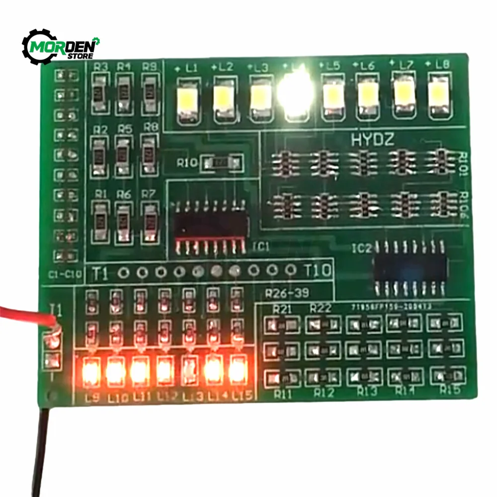 DIY Electronic Kit Led Module 1801 SMT SMD Component Soldering Project Suite FM Radio Transmitter Board Module Learning Kit