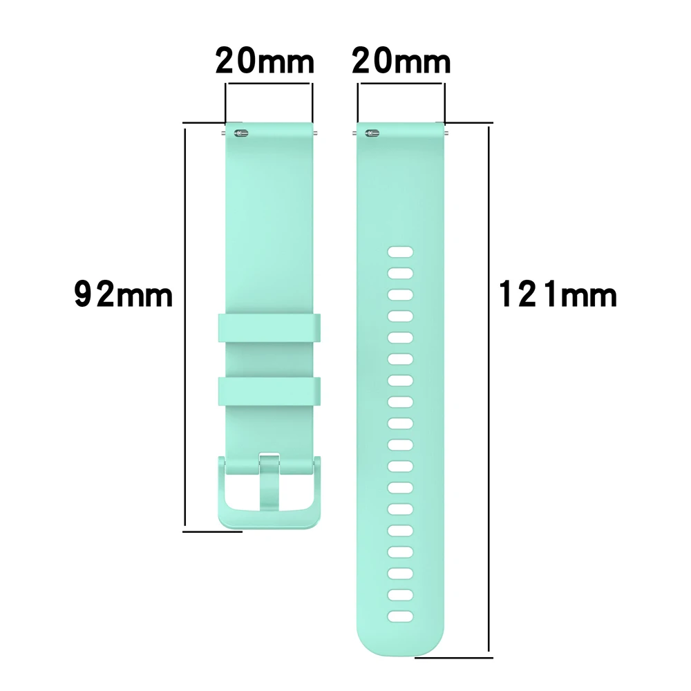 Versatile 20mm Silicone Smart Watch Band - Premium Comfort & Style