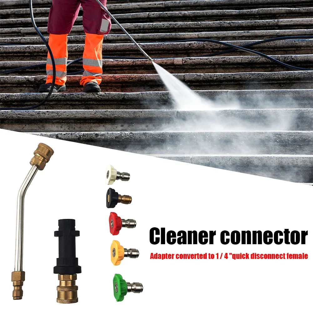 압력 자동차 와셔 어댑터, 빠른 연결 스프레이 노즐 와셔 익스텐션 완드, Karcher K2 K3 K4 K5 K6 K7, 1/4 인치, 1-3 세트