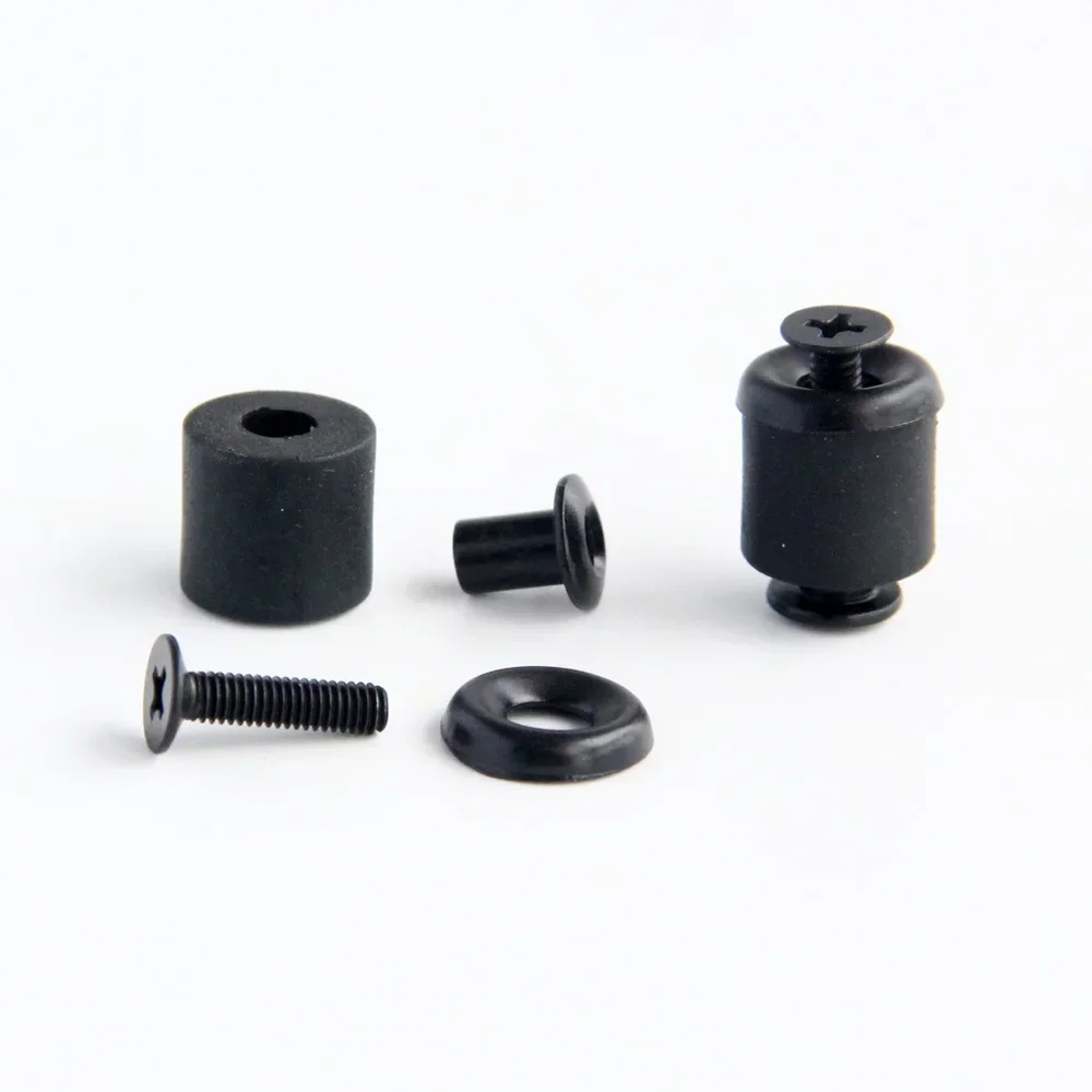 Chicago Screw Long Post Flat Headed With Metal Countersunk Finishing Washer Thick Rubber Washer 100pcs for DIY Kydex Holster