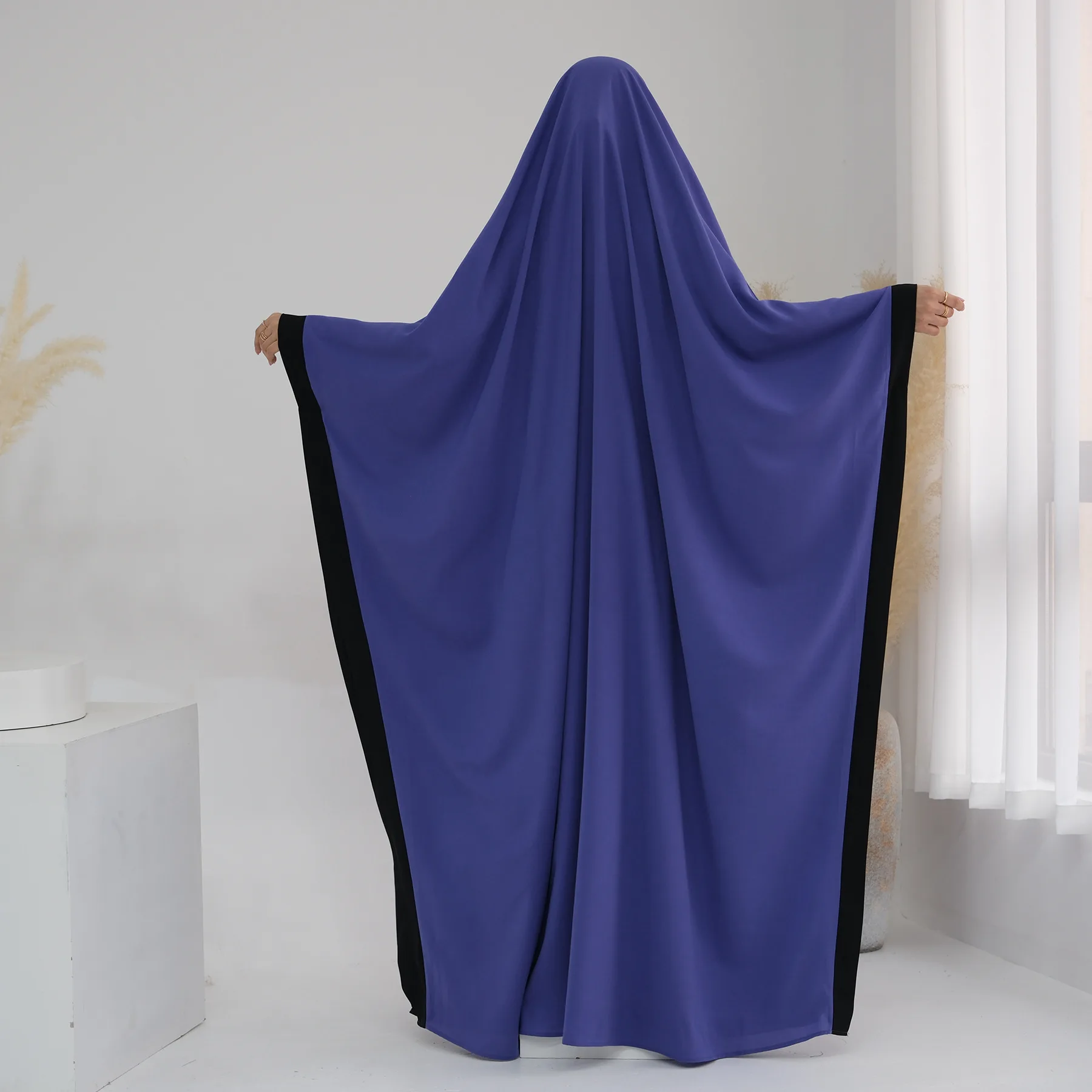 Ramadan Eid One Piece Jilbab Muslim Women Prayer Garment Hijab Dress Hooded Abaya Dubai Full Cover Khimar Niqab Islam Djellaba