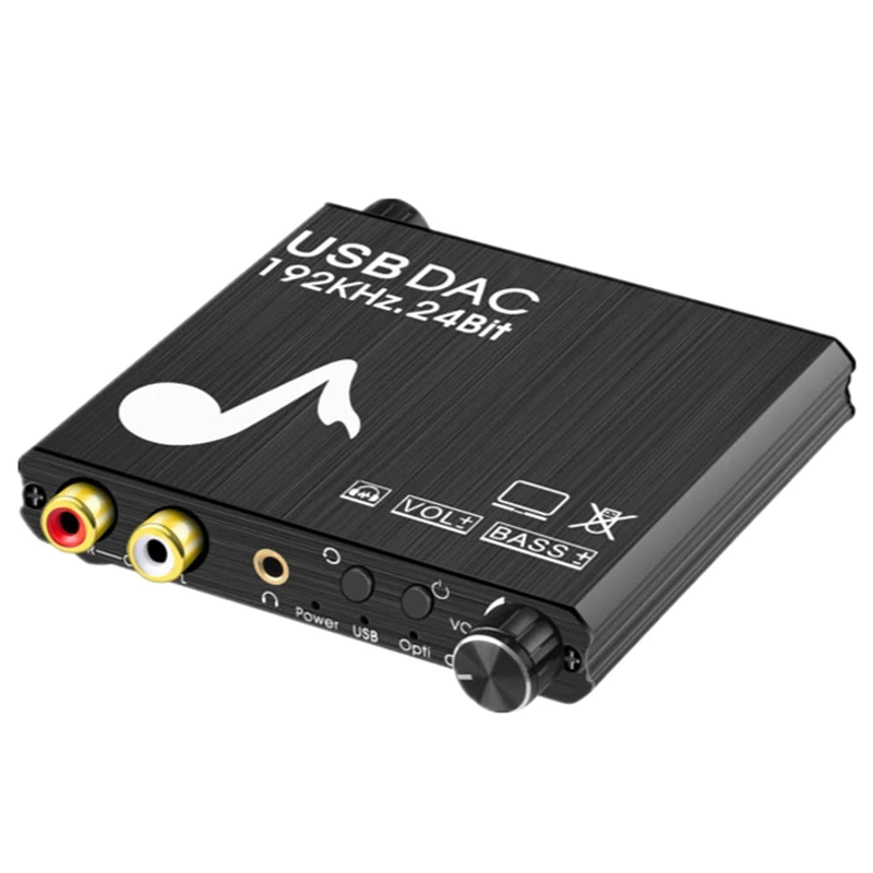 

Digital To Analog Audio Converter 192Khz 24Bit Audio Splitter DAC SPDIF Optical Toslink Coaxial To RCA 3.5Mm For Ps4 TV