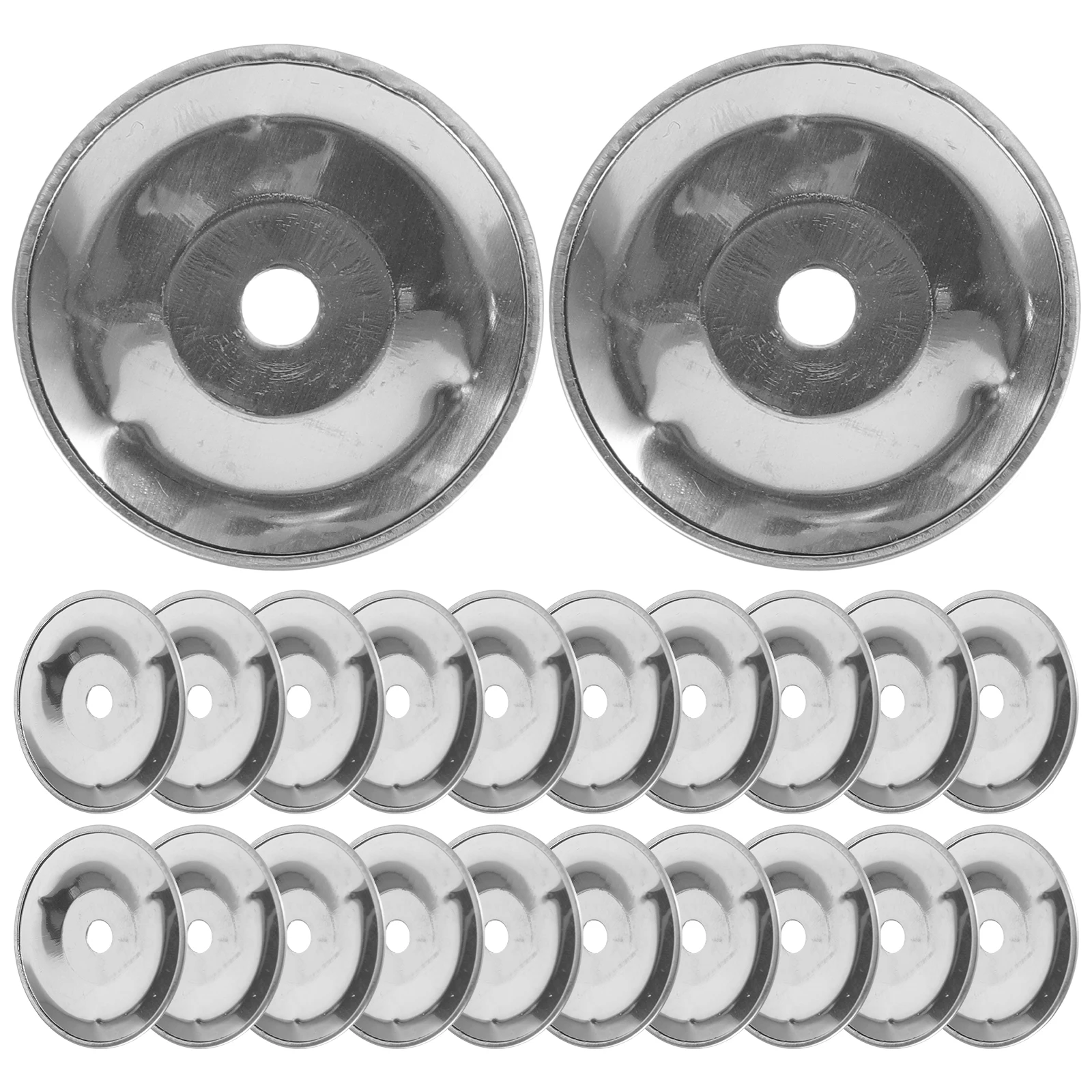 50 Pcs Drum Accessories Snare Tambourine Ring Jingle Effect Replacement Stainless Steel Ching Percussion Child Bell Rings Musical Percussion Instruments Drum Replacement Parts