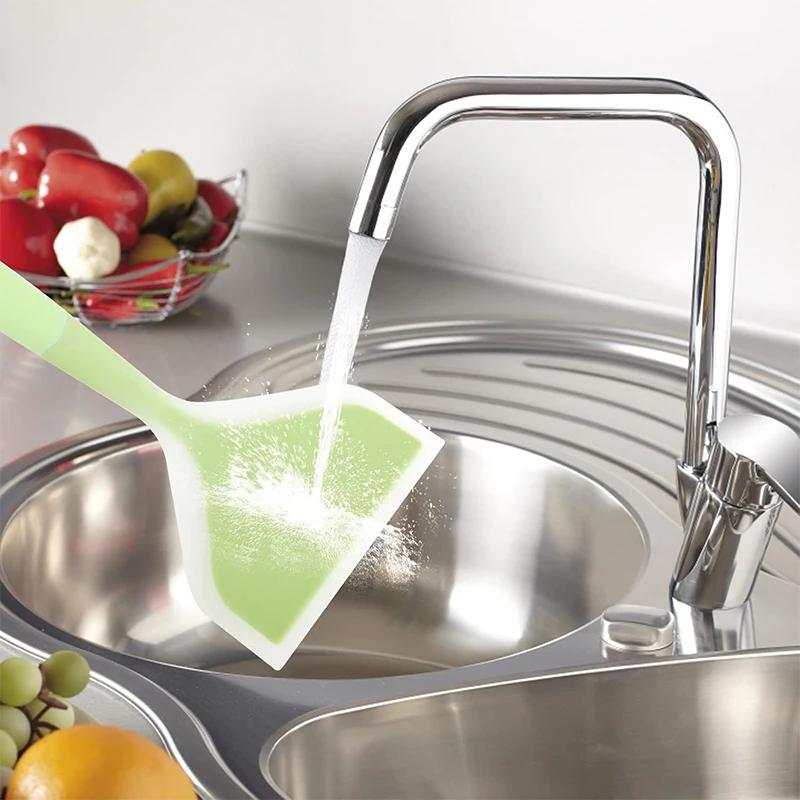 Silicone Spatula Cooking Utensils Beef Meat Egg Kitchen Scraper Wide Pizza Shovel Frying Non Stick Spatula Kitchenware Tools