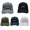 Mountain Embroidery Stripe Foldable Trucker Cap Men Sun Protection Summer Adjustable Men Baseball Cap Dad Hat 1