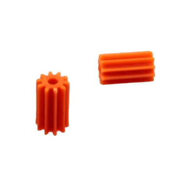 Long Gear White/Orange 102A Toy Model Pinion Gears