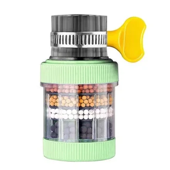 6 ชั้นกรองน้ําแตะเครื่องฟอกอากาศทางการแพทย์หินมะพร้าวถ่านหัวฉีดสําหรับก๊อกน้ําอุปกรณ์ครัวเครื่องกรองน้ําในครัวเรือน 8