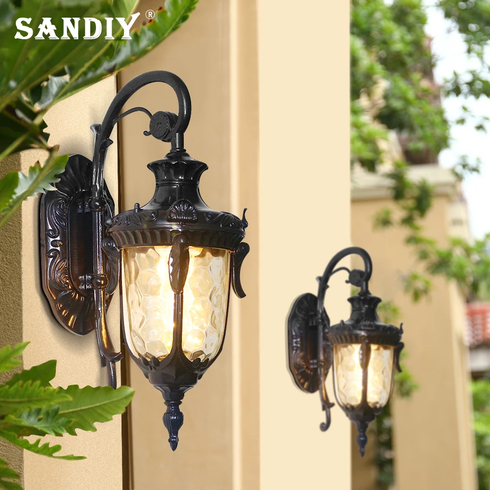 European Vintage Outdoor Wall Sconce lamp